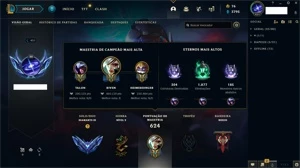 Conta - Diamante 3 - 716 Skins - League of Legends LOL
