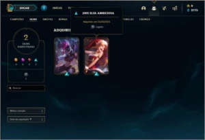 Conta bronze 3 com 21 champs e 2 skins - League of Legends LOL