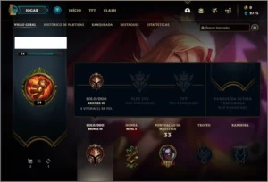 Conta bronze 3 com 21 champs e 2 skins - League of Legends LOL