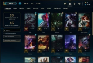 Conta bronze 3 com 21 champs e 2 skins - League of Legends LOL