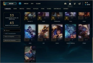 Conta bronze 3 com 21 champs e 2 skins - League of Legends LOL