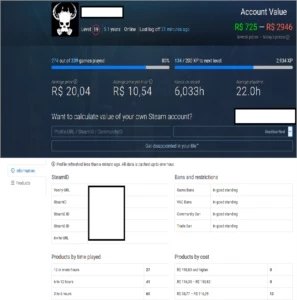 Vendo conta steam com 177 jogo lvl 19