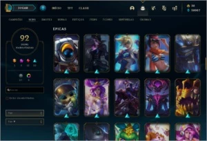 Conta de LeagueOfLegends Todos os Champs 92 Skins50kEssencia - League of Legends LOL