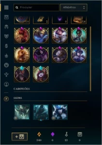 Conta de LeagueOfLegends Todos os Champs 92 Skins50kEssencia - League of Legends LOL