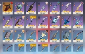Vendo conta genshin ar35 com quatro 5* e uma arma 5* - Genshin Impact
