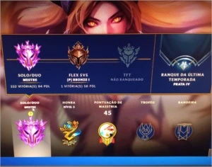 Conta Mestre( mmr desafiante) - League of Legends LOL