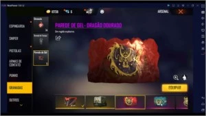 Conta no Free Fire MUITAS SKINS!!!!!