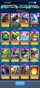 Clash Royale 9000 Trof/Nv 63/Cartas 112 Nv 14/ 33 Nv 15