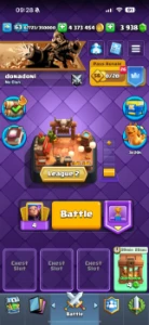 Clash Royale 9000 Trof/Nv 63/Cartas 112 Nv 14/ 33 Nv 15