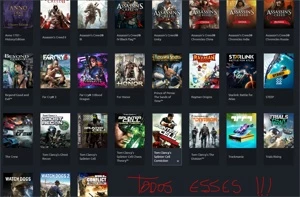 Contas Steam+Epic Games+Origin+Uplay por 1 preço só - Outros