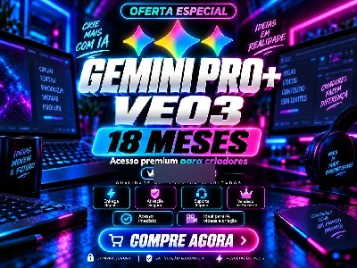Gemini Pro 18 Meses - Privado NO SEU EMAIL Garantia 30 dias - Inteligência Artificial