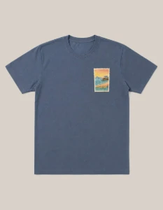 Camiseta Azul Índigo Selo - Artesanato e Personalizados