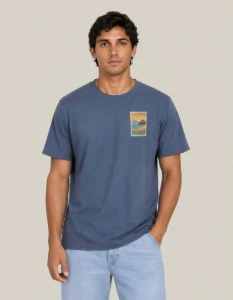Camiseta Azul Índigo Selo