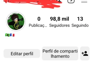 Conta Instagram 98,8 mil seguidores. - Redes Sociais