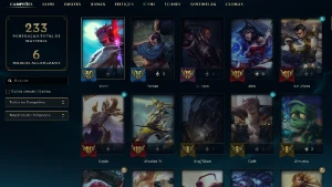 Bronze 4 com 140 Champs e 68 Skins + 650 RP - League of Legends LOL