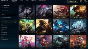 Bronze 4 com 140 Champs e 68 Skins + 650 RP - League of Legends LOL