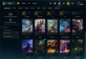 Conta Platina 4 Com 20 Champs e 1 Skin ( No servidor N.A ) - League of Legends LOL