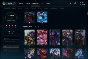 Conta LOL Gold II Muitas Skins - League of Legends