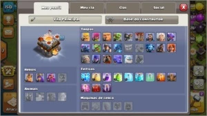 Clash of clans CV 11 bem upado e barato
