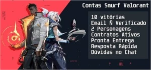 CONTAS SMURF VALORANT UNRANKED (PRONTAS PARA O COMPETITIVO)