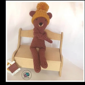 ursinho tony amigurumi - Artesanato e Personalizados
