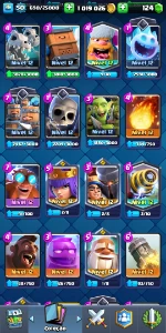 Conta de Clash Royale nível 50 (rei 14) arena 20