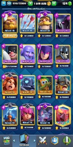 Conta de Clash Royale nível 50 (rei 14) arena 20