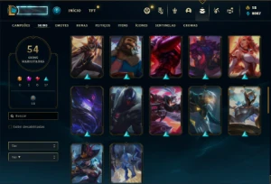 Conta bronze 2 com 90 Champs e 54 Skins ( MAIN ADC ) - League of Legends LOL