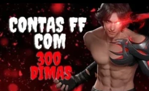 Contas com 300 diamantes - Free Fire