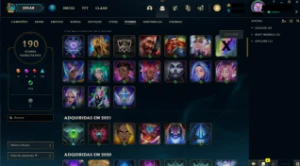 Conta Mestre soloq 60% de winrate 3 skin ultimates - League of Legends LOL
