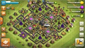 CV 9 FULL  C/ TROCA DE NOME E 3.7K GEMAS - Clash of Clans