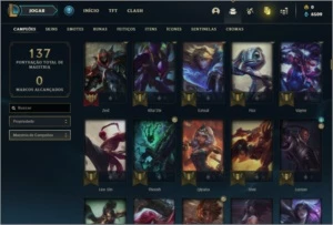 CONTA SMURF COM 10K DE ESSÊNCIA LARANJA - League of Legends LOL