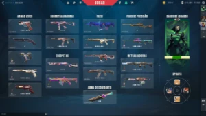 Conta valorant com bastante skins