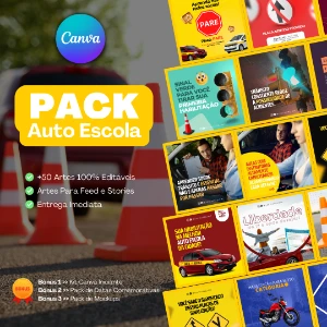 Pack Canva Para Auto Escola