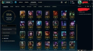Conta League of Legends Ouro 1 + 76 Champs + 25 Skins LOL