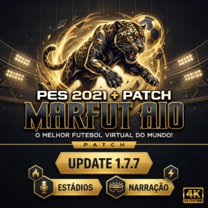 PATCH Marfut World + Update + Pes 2021 Plus + Estádios - eFootball PES