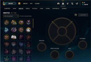 Conta Platina 4 com 27 Champs e 6 Skin + 1 Prestigio do Fizz - League of Legends LOL