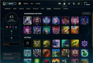 Conta Platina 4 com 27 Champs e 6 Skin + 1 Prestigio do Fizz - League of Legends LOL