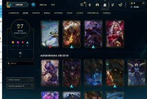 Conta Smurf Lol 27 Skins Full Acesso - League of Legends