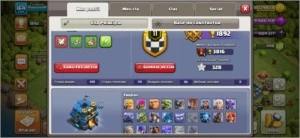 Conta clash of clans  cv12 semi full