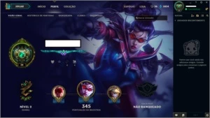 Conta platina iv 128 campeões 112 skins - League of Legends LOL
