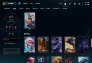 Conta Mestre com 493 PDL, 61 skins e 54 champs - League of Legends LOL