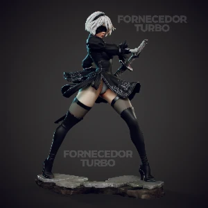 2B - Nier Automata 3D - Arquivo .Stl Para Impressão 3D - Outros