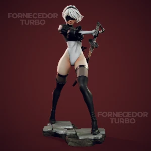 2B - Nier Automata 3D - Arquivo .Stl Para Impressão 3D - Outros