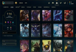 Conta prata 4 com 90 Champs e 116 Skins + 1.3kk de Katarina - League of Legends LOL
