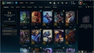 CONTA LOL PLATINA 3 - 60% WINRATE - 35 CHAMP - 2 SKINS - League of Legends