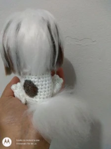 Mini Shitzu - Amigurumi De Crochê - Artesanato e Personalizados
