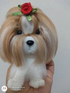 Mini Shitzu - Amigurumi De Crochê - Artesanato e Personalizados