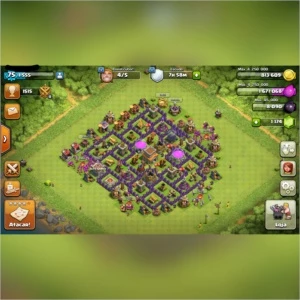 Clash oj Clans cv 8, 5 contrutores 1170 gemas - Clash of Clans