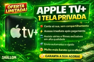 Conta Apple Tv+ 1 Tela Privada 30 Dias Acesso Rápido - Assinaturas e Premium